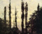 西奥多克莱门特斯蒂尔 - Evening, Poplars